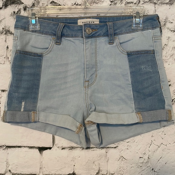 PacSun Pants - Pacsun super stretch two tone shortie Jean shorts